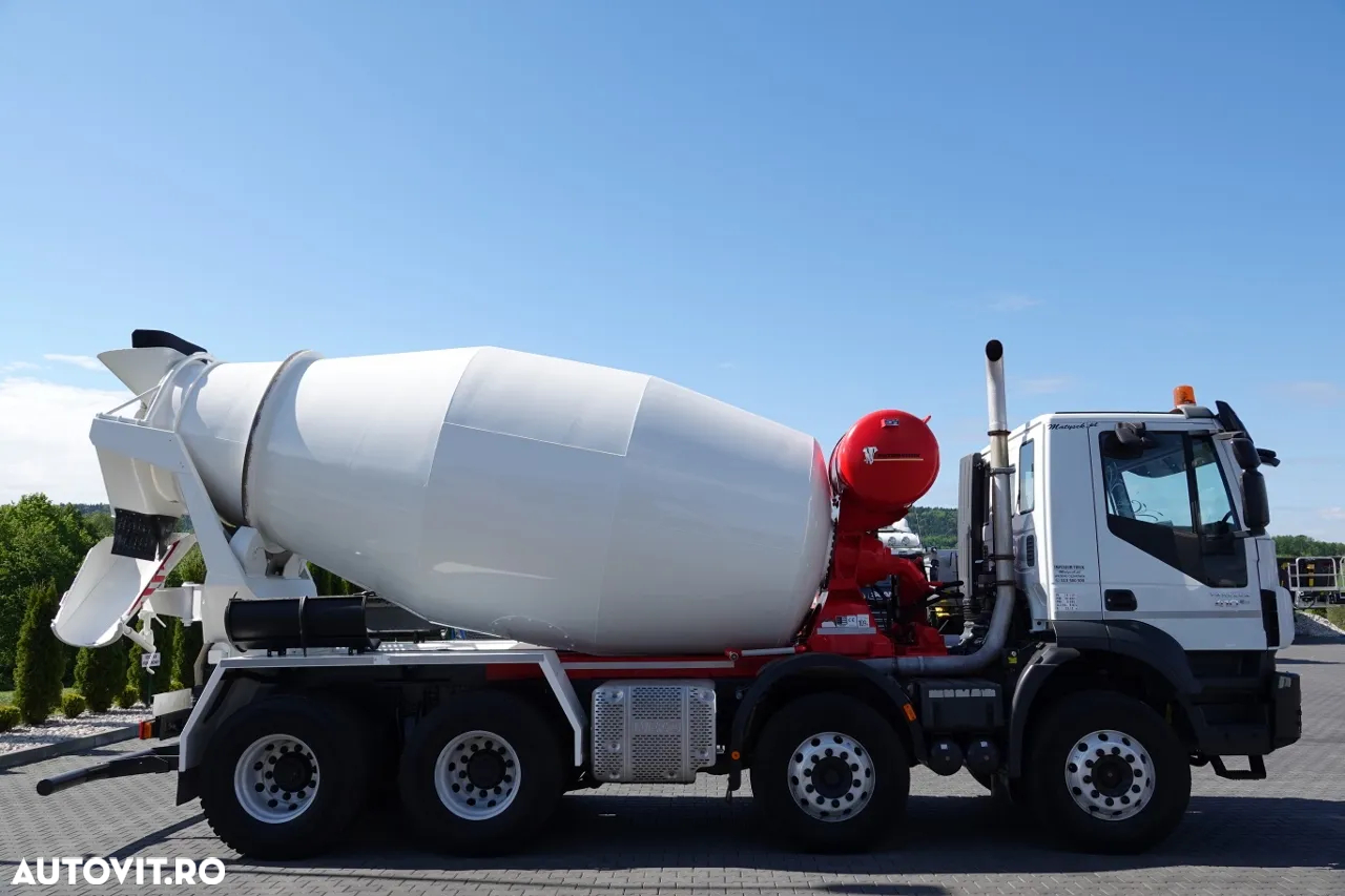 Scania TRAKKER 410 / 8X4 / BETON 9 M3 / PUTZMEISTER / JANTE ALIE / EURO 6 - 7