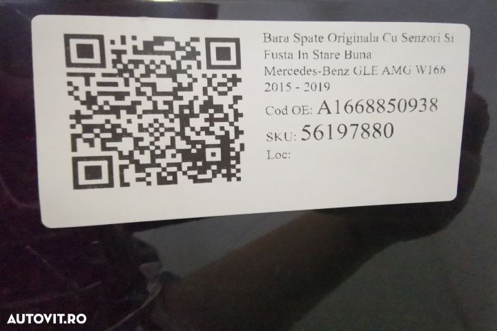 Bara Spate Originala Cu Senzori Si Fusta In Stare Buna Mercedes-Benz - 8