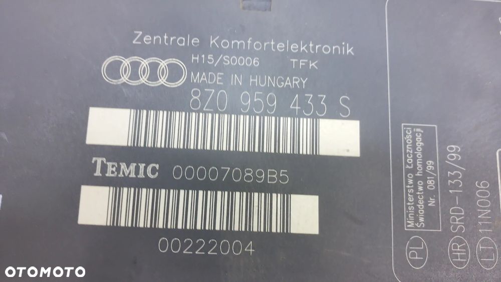 Audi A2 1.4 TDI Zestaw Startowy Komputer 036 906 034 EG - 16