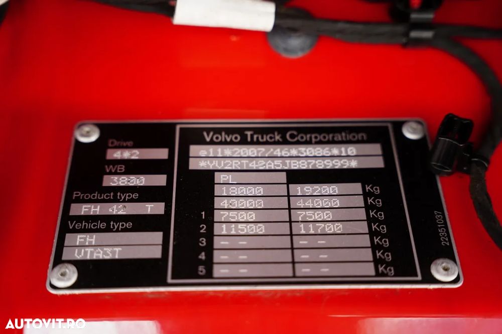 Volvo FH 500 / HIDRAULICĂ / I-SHIFT / JANTE DIN ALIAJ / 2 REZERVORE DE COMBUSTIBIL / EURO 6 - 37