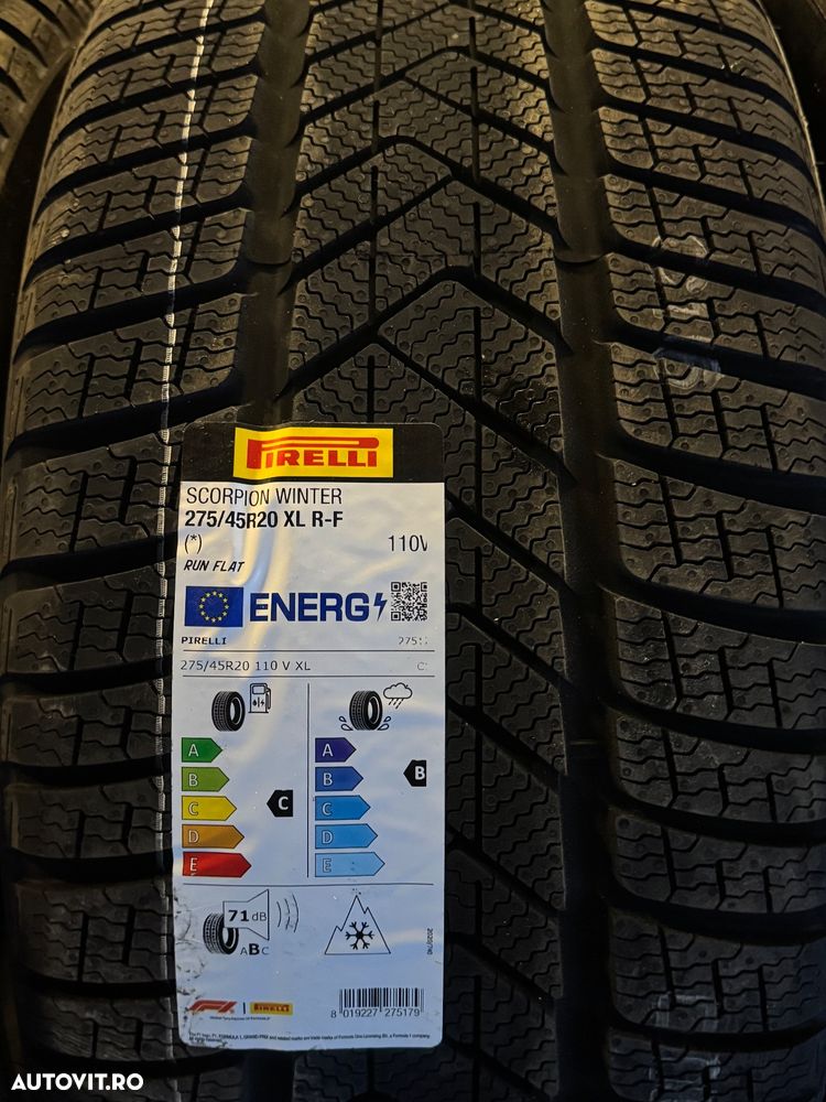 Vând 4 anvelope 275/45/20 Pirelli de iarnă cu runflat noi - 2
