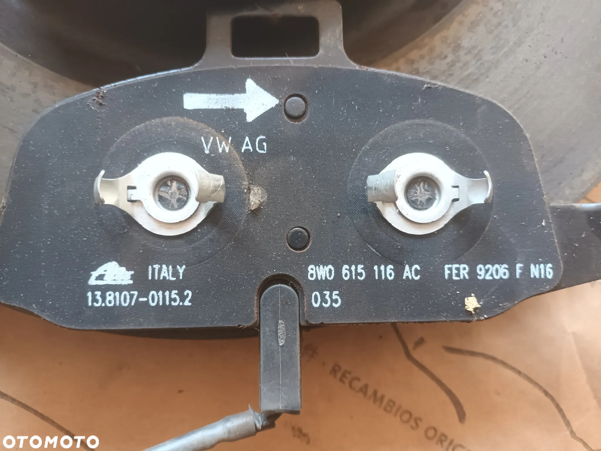 Audi A4 B9 8W komplet Tarcze Hamulcowe klocki PRZÓD 8W0615301P 338 mm 72KM - 8