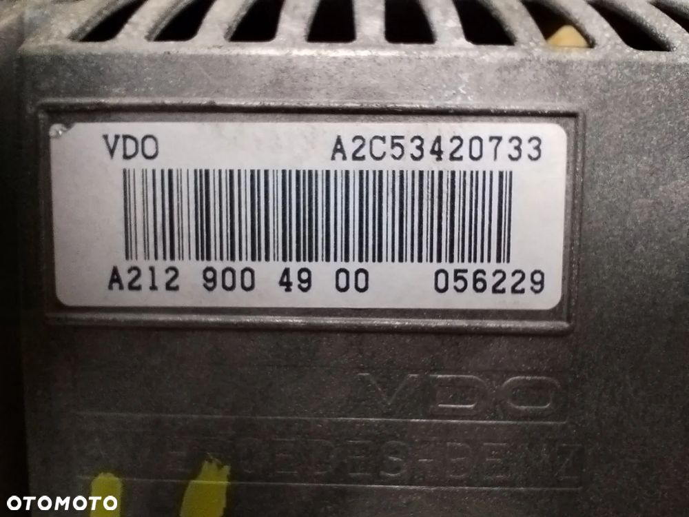 Mercedes W212 W207 radio CD oryginał A2129004910 + ekran wyświetlacz VDO A2129004900 komplet do MERCEDES w212 E-klasa 09- - 14