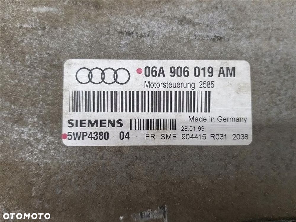 Komputer sterownik silnika Audi A3 8L 1996-2003 1,6 B 06A906019AM 5WP4380 - 2