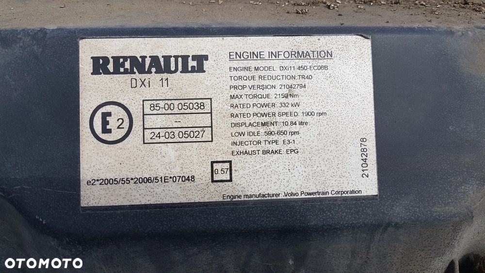 SILNIK RENAULT DXI  11 450-EC06B EURO 5 - 3