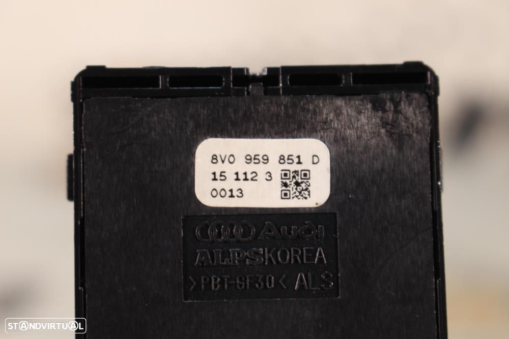 Botões / Comandos / Interruptorres Dos Vidros Audi A3 (8V1, 8Vk)  8V09 - 8