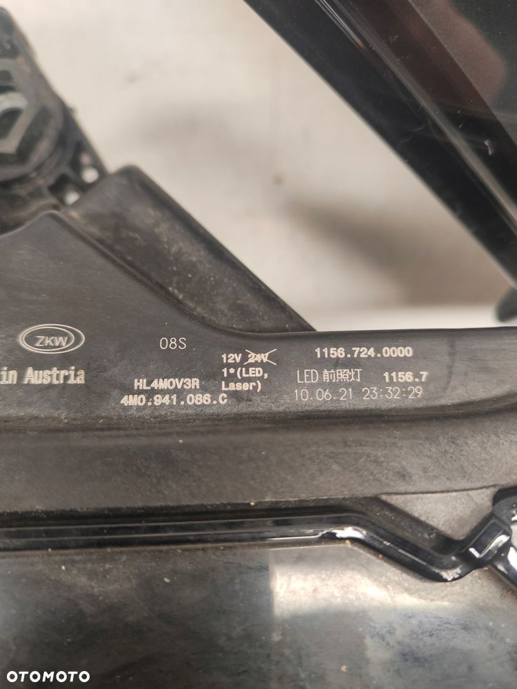 audi q7 lift laser komplet lamp przednich 4m0941086c, 4m0941085c - 5