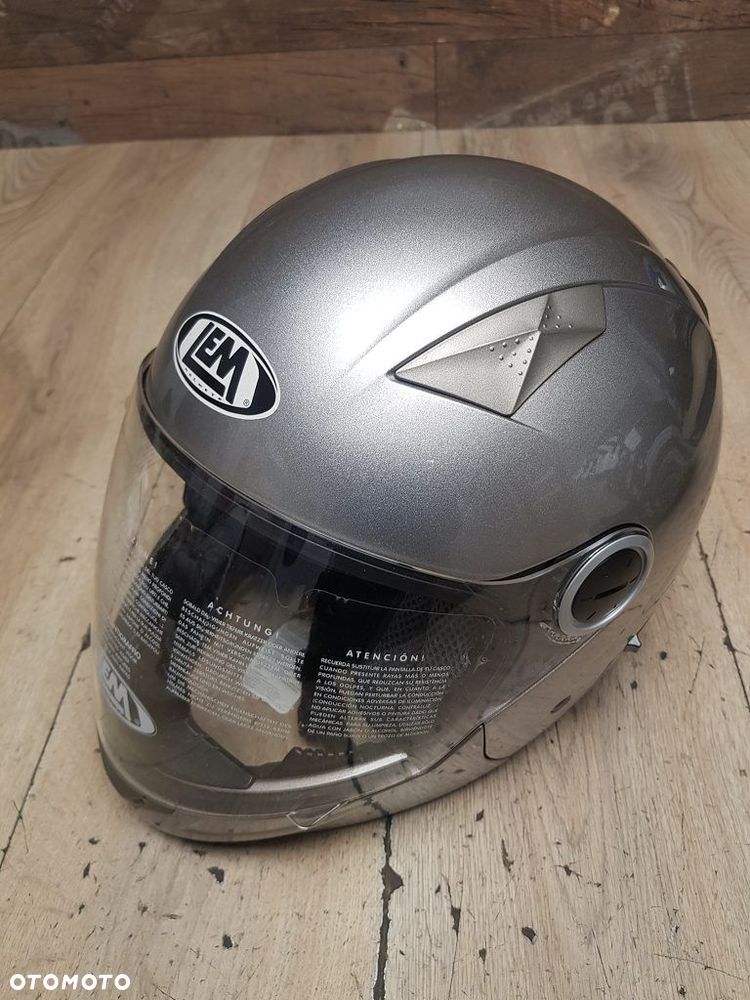 Kask motocyklowy LEM z odpinaną szczęką rozmiar S 55-56 - 4