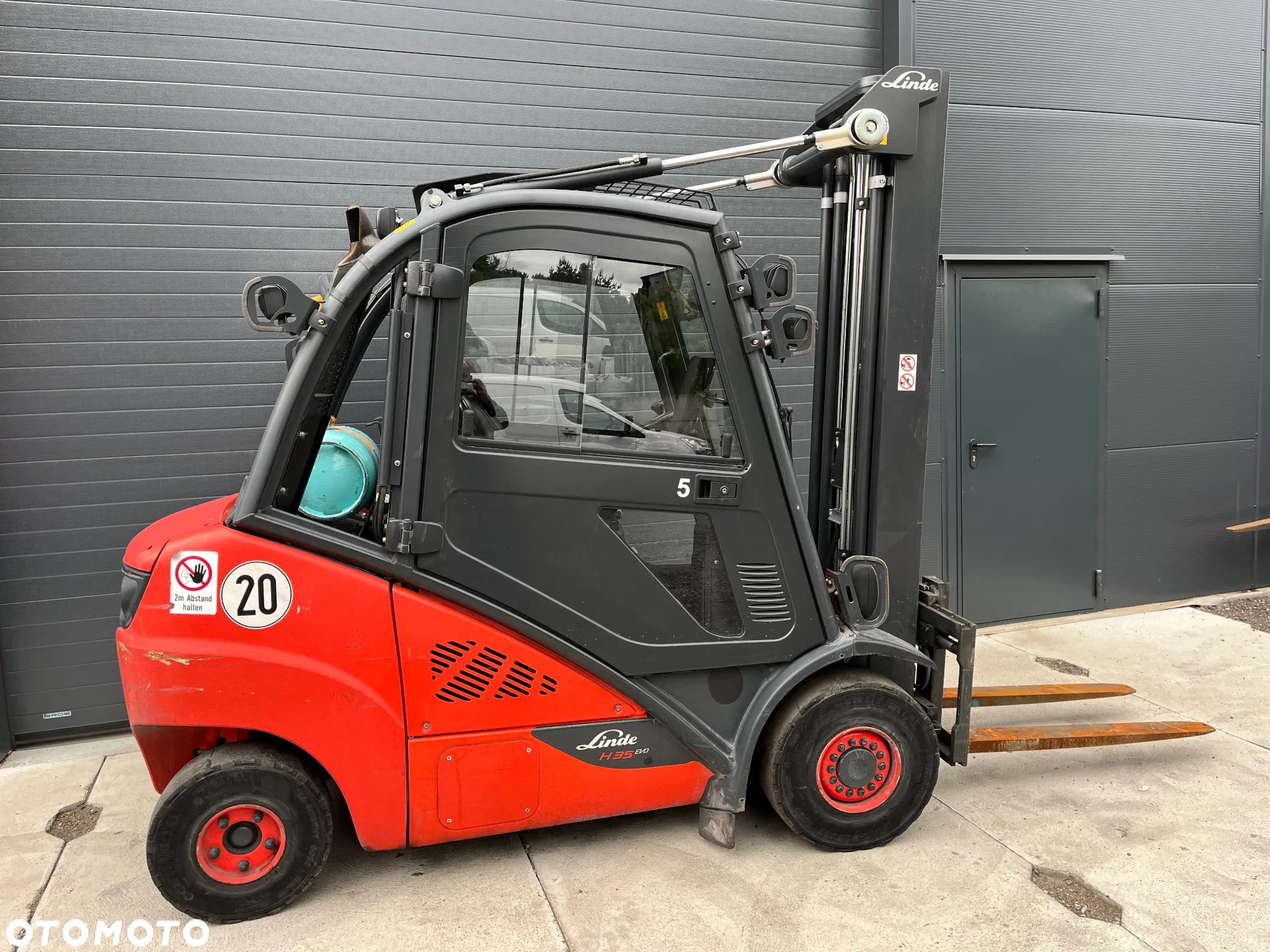 Linde H35-T Gaz LPG TRIPLEX kabina przesuw boczny  oświetlenie drogowe - 1