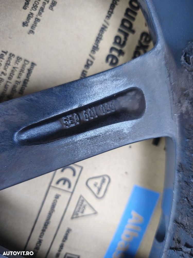 JANTE SKODA OCTAVIA 3 RS 18'' 7.5JX18 ET-51 5X112 5E0601025 - 10