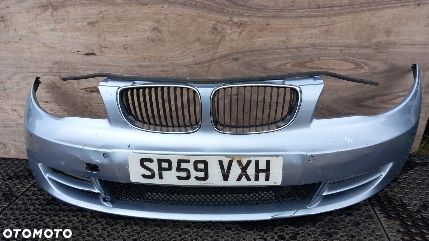 BMW 1 E82 LIFT  ZDERZAK PRZÓD 896 HALOGEN PDC - 1