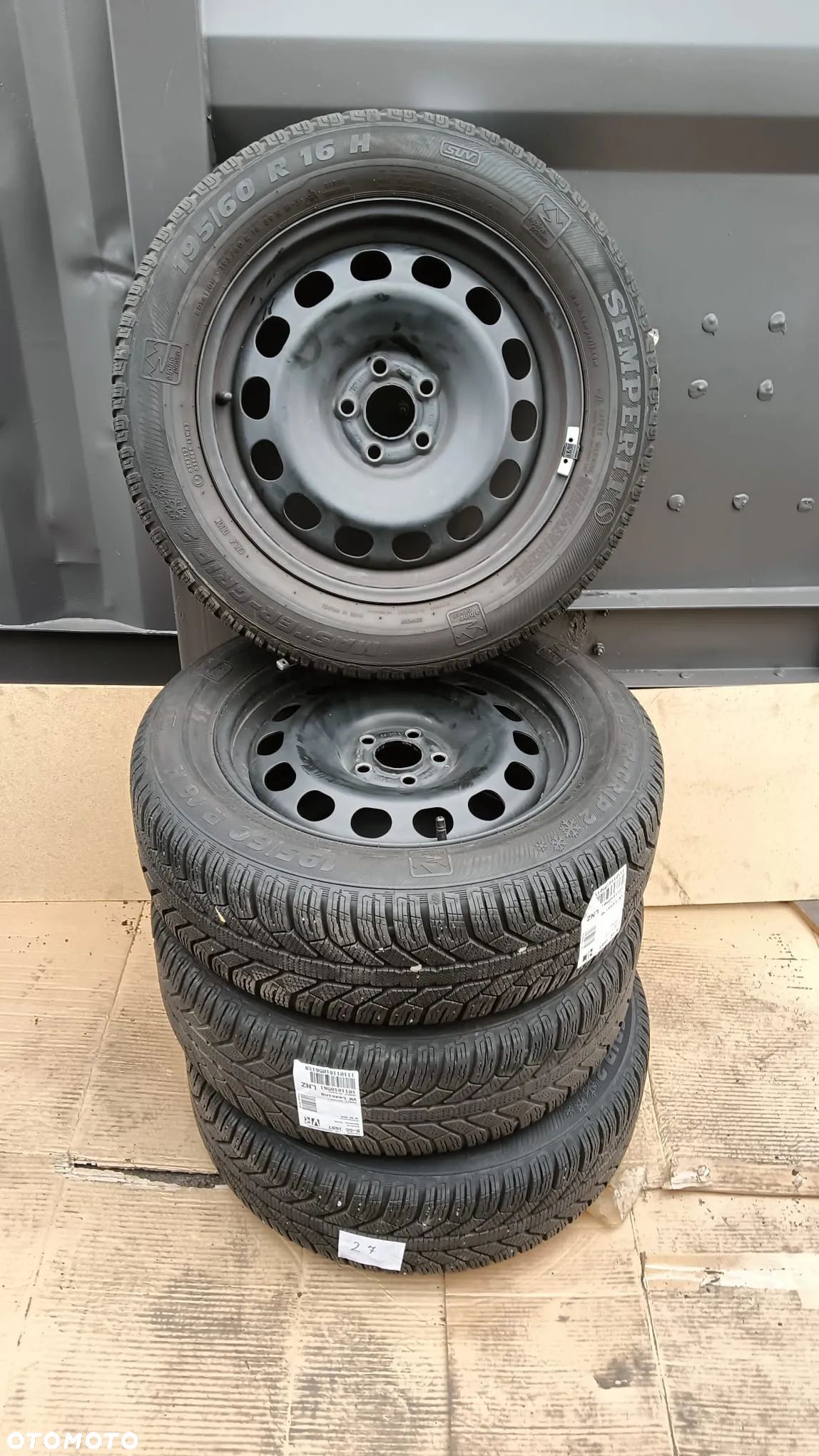 Koła stalowe opony zimowe Semperit 195/60 R16 2021 ET35 VW Skoda Seat - 1