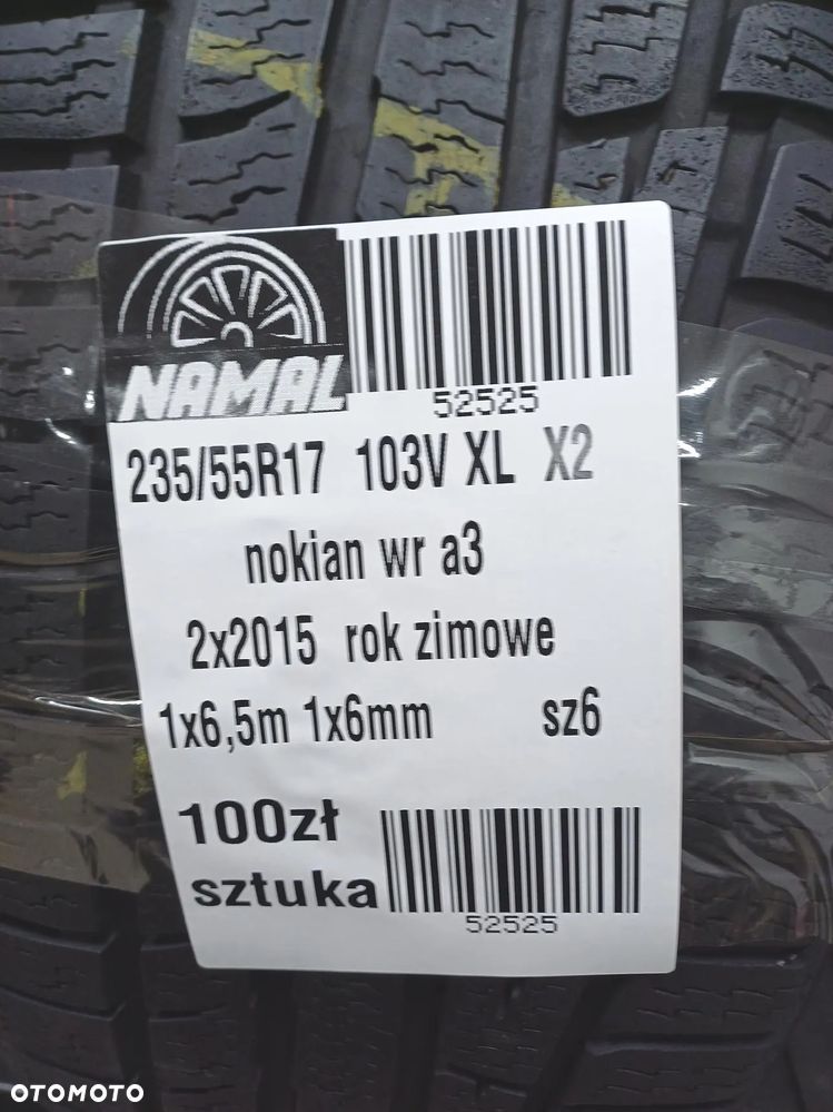 2x 235/55R17 NOKIAN opony zimowe 6,5mm 52525 - 8