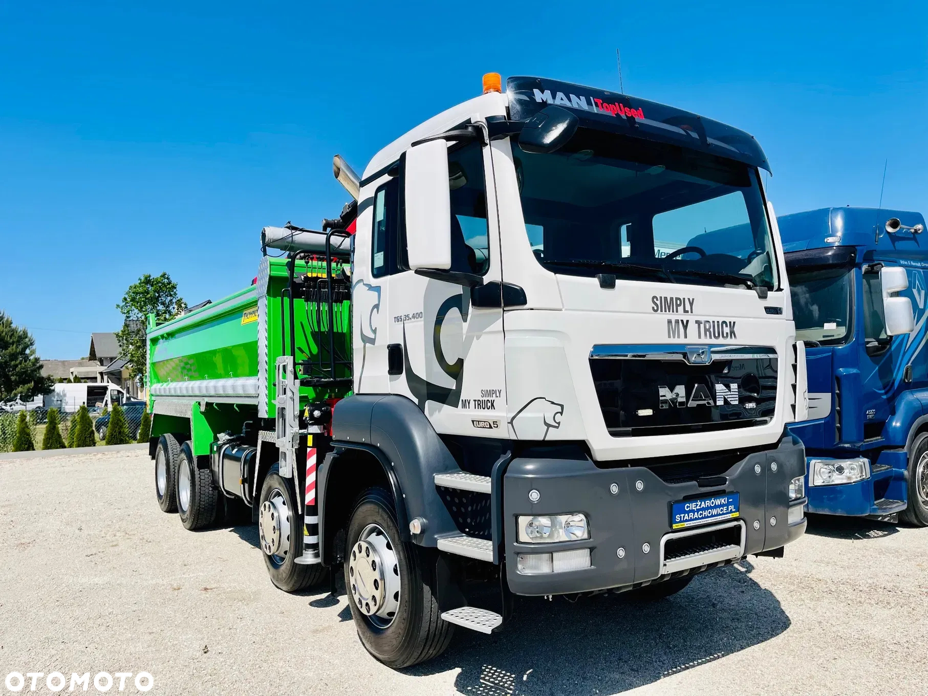 MAN MAN TGS TGX 35.400 // 8x4 // E5 // wywrotka kiper + HDS z czerpakiem / - 15