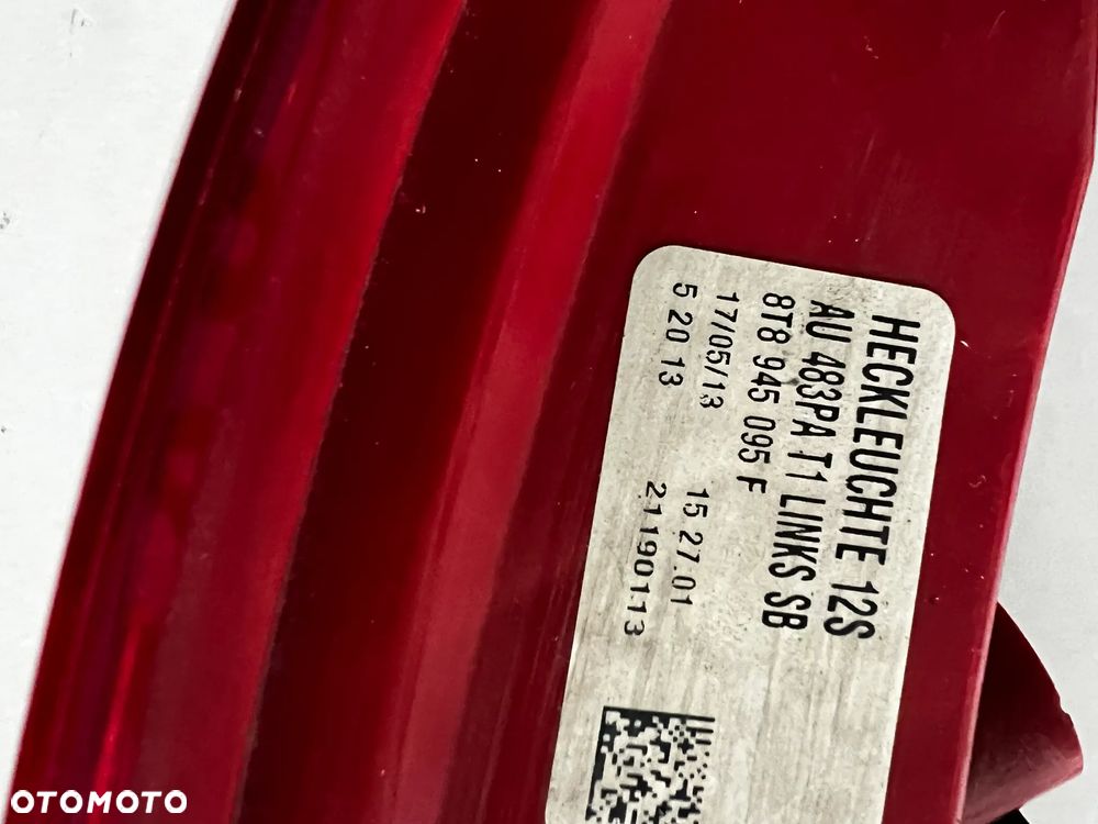 AUDI A5 8T lift 2011-16 LAMPA LEWY TYŁ LED SportBack 8T8945095F 8T8945093C - 4