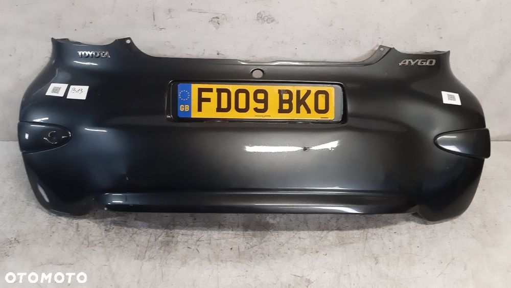 $ ZDERZAK TYŁ TYLNY DO TOYOTA AYGO 1G3 SZARY - 1