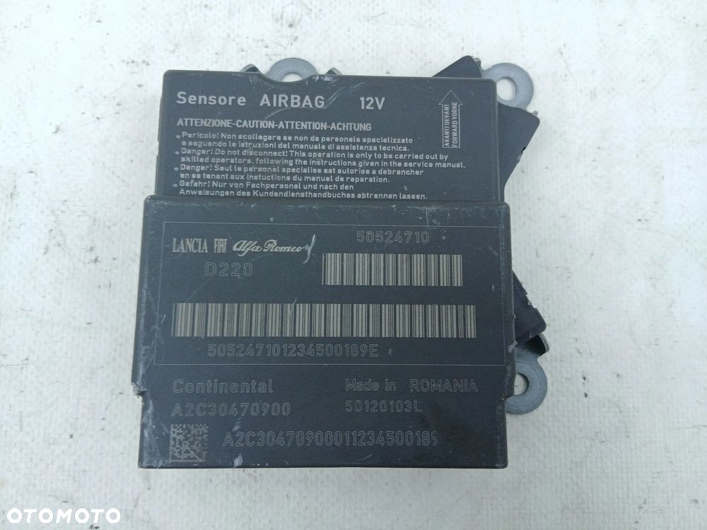 Sensor Centralka moduł air bag poduszek powietrznych Alfa Romeo Mito 50524710 - 1