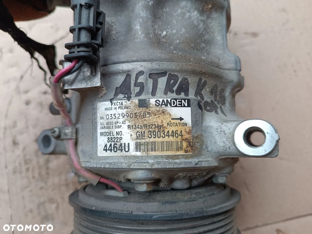SPRĘŻARKA KOMPRESOR KLIMATYZACJI 39034464 OPEL ASTRA K - 3