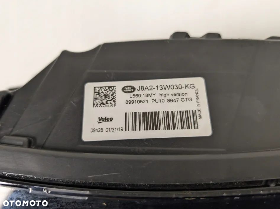 Komplet lamp przednich Range Rover Velar L560 High LR116463 LR116455 - 16