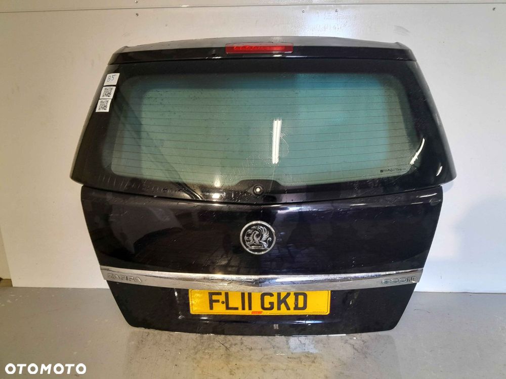 + KLAPA TYŁ TYLNA BAGAŻNIKA OPEL ZAFIRA B II 2 Z20R CZARNA (WGNIOT PRAWA STRONA NAD SZYBA) - 1