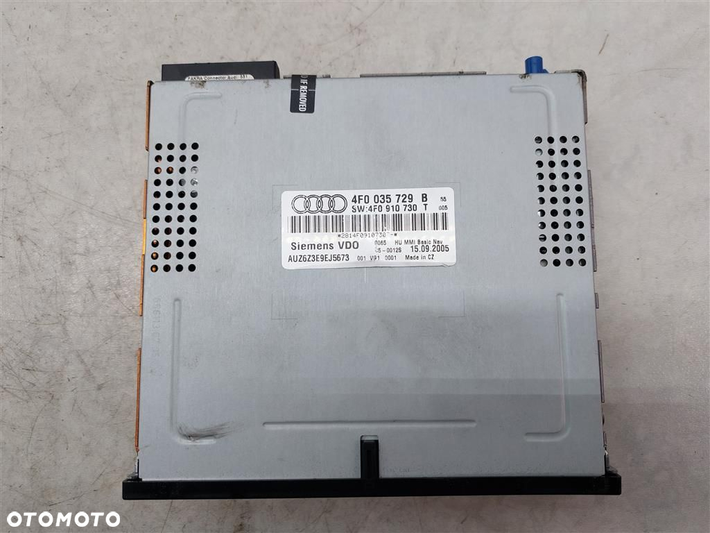 Czytnik multimadia MMI Audi A6 C6 2004-2011R  SIEMENS VDO 4F0035729B - 6