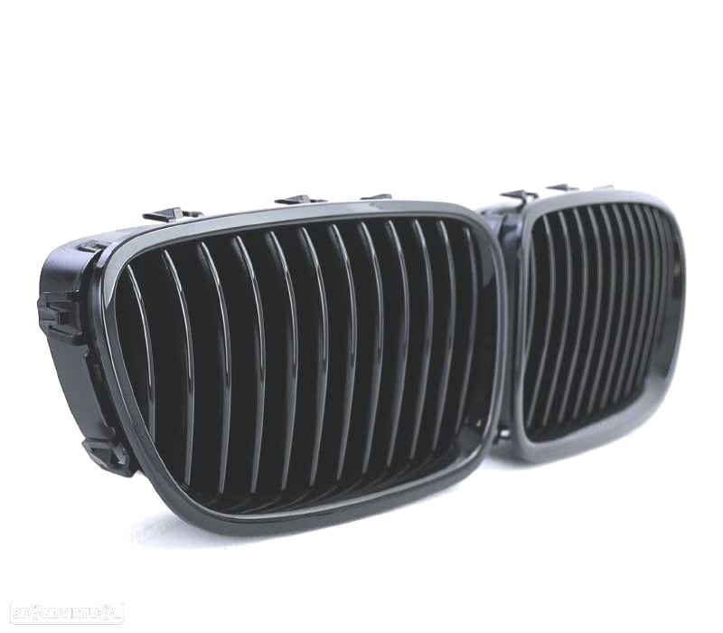 GRELHAS FRONTAIS BMW F10 F11 10- PRETO BRILHANTE - 3