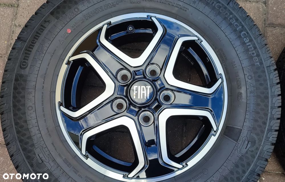 Koła Całoroczne Felgi Aluminiowe Oryg. Fiat Ducato Maxi Peugeot Boxer Citroen Jumper 16 cali 5x130 Ø78,1mm Et68 Continental 225/75/16 2025r Idealne !! Starogard Gdański - Wysyłka - 5