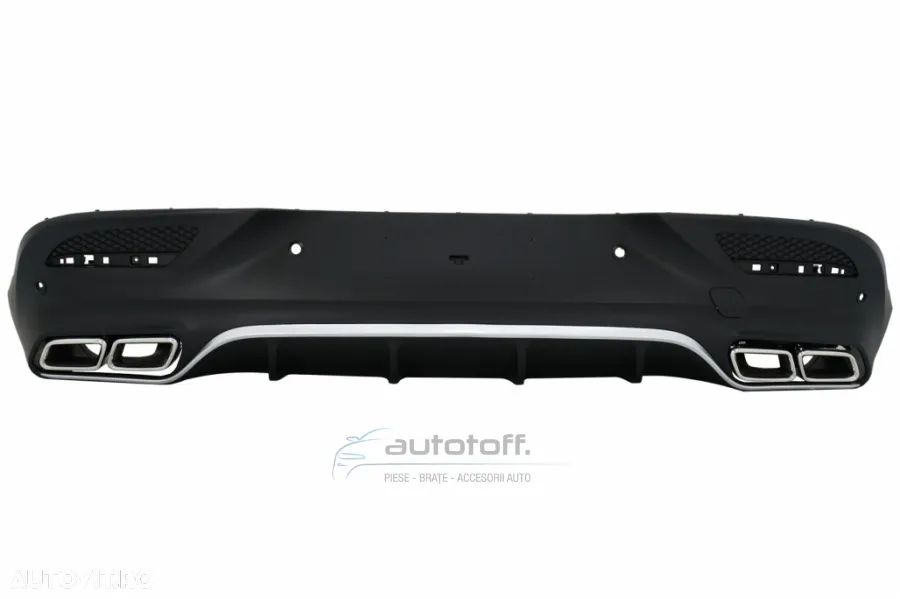 Difuzor bara spate compatibil Mercedes GLE Coupe C292 (2015-2019) GLE 63 AMG Chrome - 1