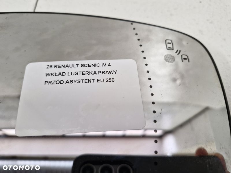 RENAULT SCENIC IV 4 WKŁAD LUSTERKA PRAWY PRZÓD ASYSTENT EU - 2