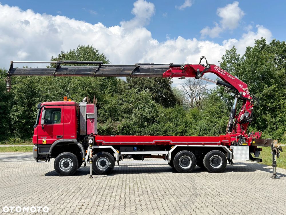 Mercedes-Benz Actros 4146 * SKRZYNIA 6,50 m + FASSI F600A + PILOT * 8x8 !! - 5