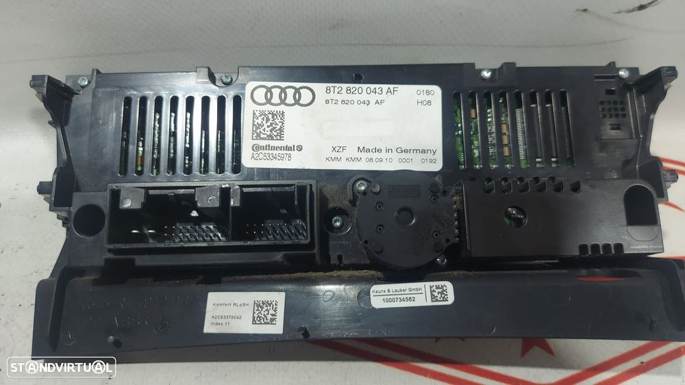 Comando Sofagem Climatronic Audi A4 B8 8T2820043AF Original - 1