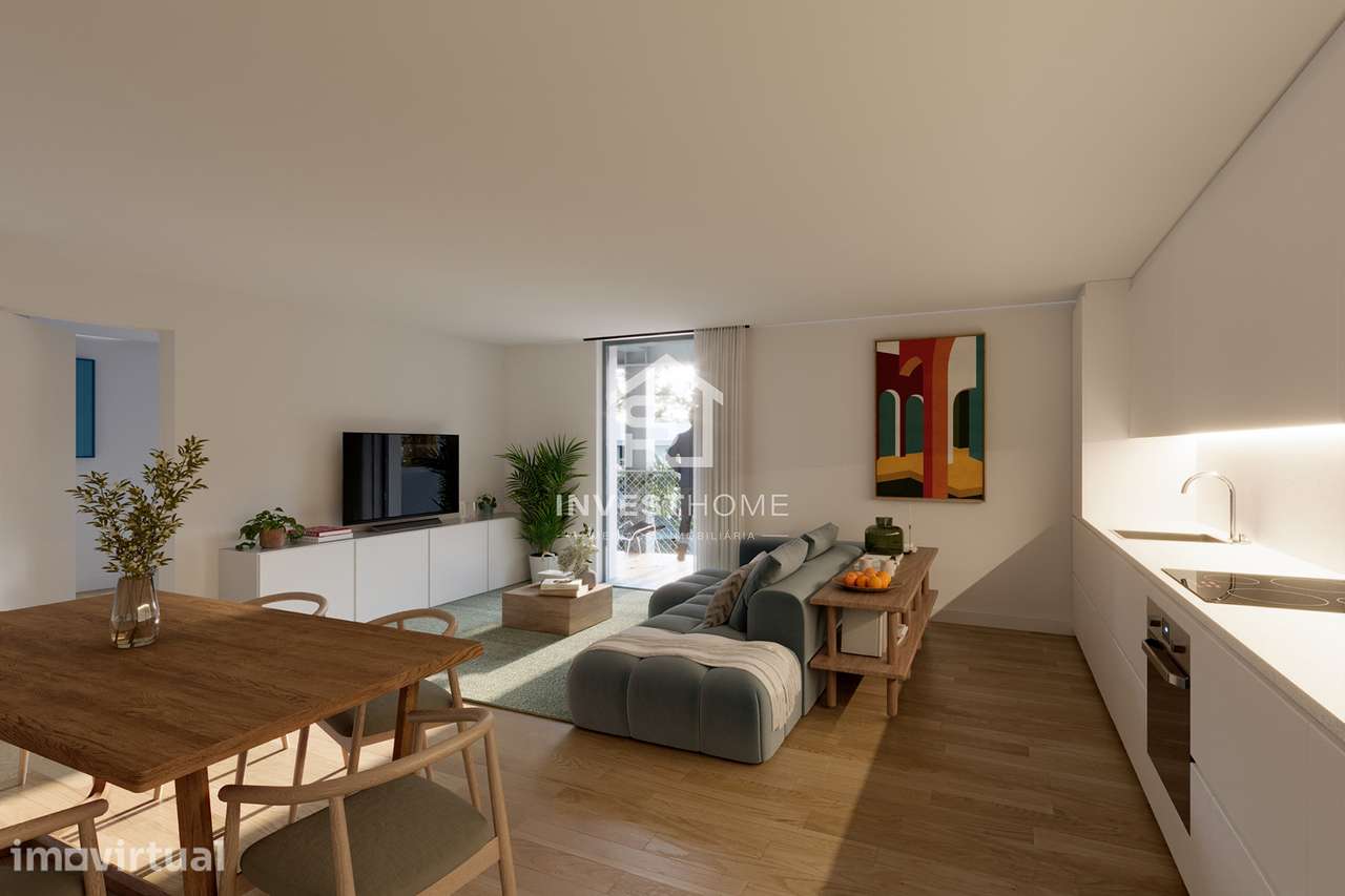 Apartamento T3 Smart | Nova Construção | Lug Estacionamento | Varanda - Grande imagem: 3/10