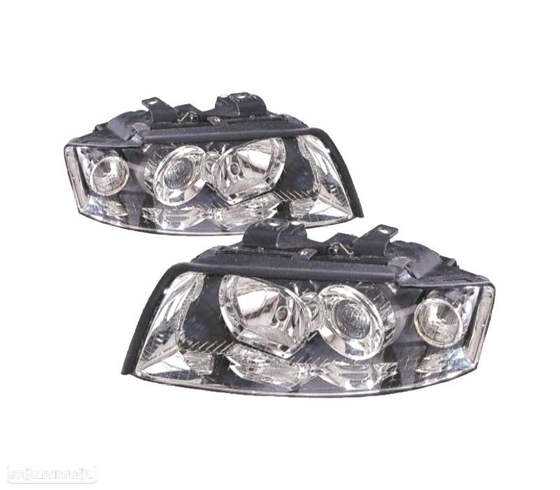 FARÓIS OPTICAS XENÓN AUDI A4 01-04 - 1
