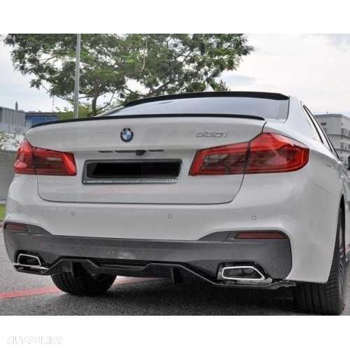 Difuzor Prelungire Model Performance Bara M BMW G30 G31, Negru+Carbon - 5