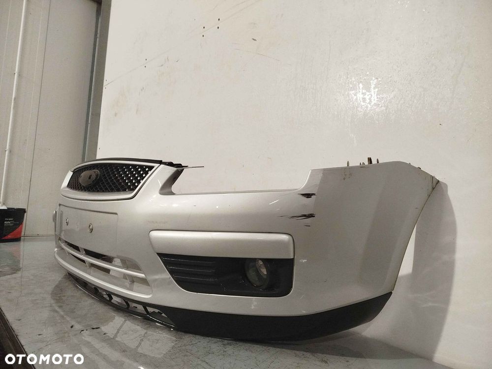 + ZDERZAK PRZÓD PRZEDNI FORD FOCUS MK3 3 III 03 SREBRNY HALOGENY - 3
