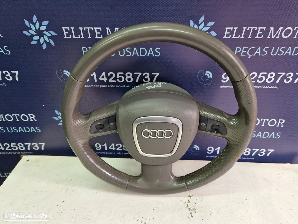 Volante usado pele AUDI A4 B7 3 BRAÇOS AIRBAG - 3