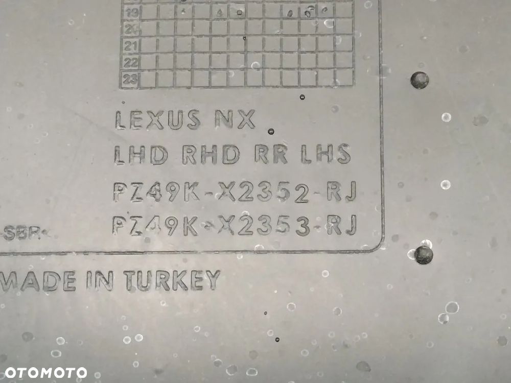 LEXUS NX 14-21r Dywaniki Gumowe - 11