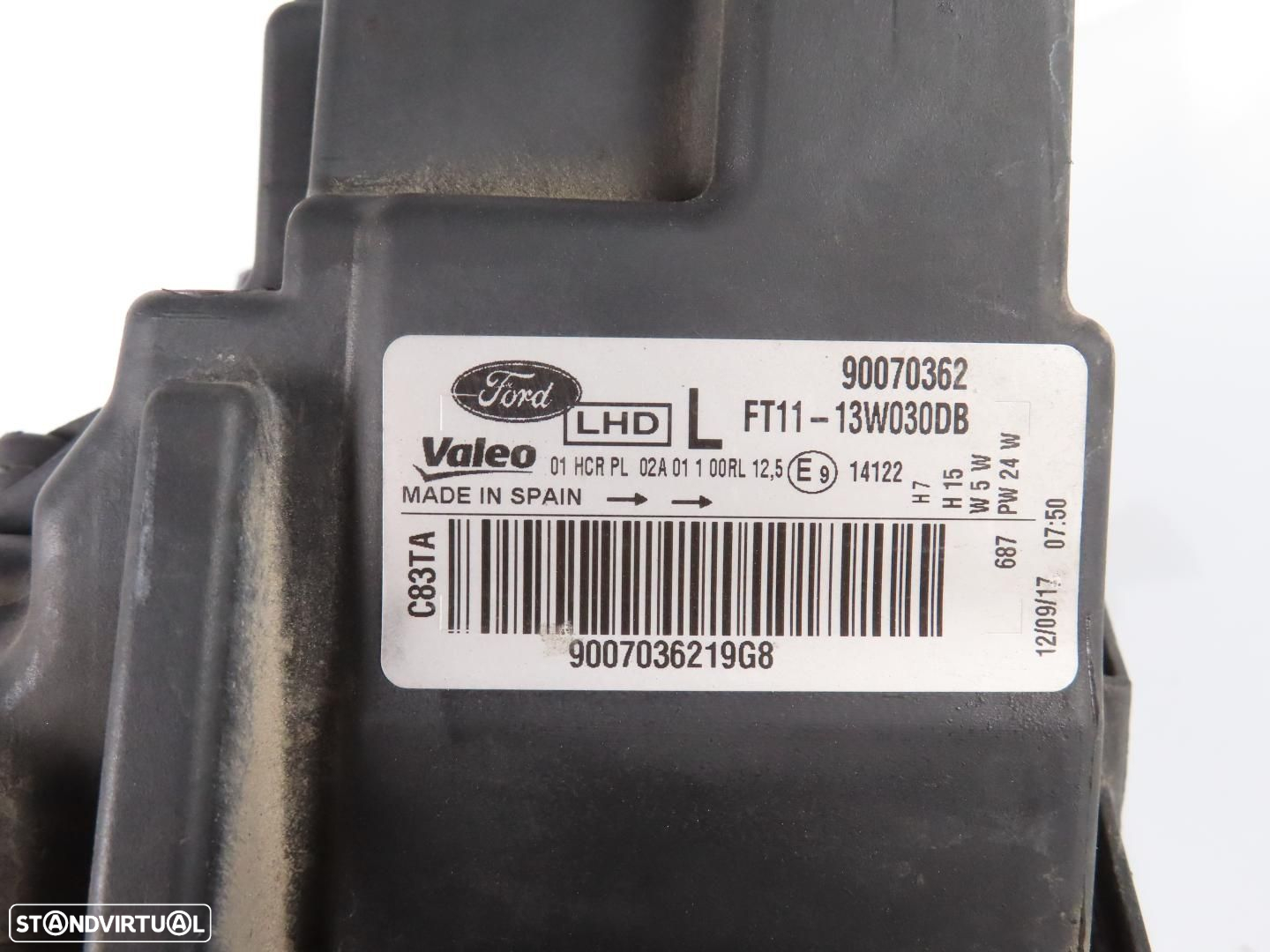 Farol Esquerdo Usado / Original FORD TRANSIT CONNECT Box/FORD TOURNEO CONNECT /... - 6