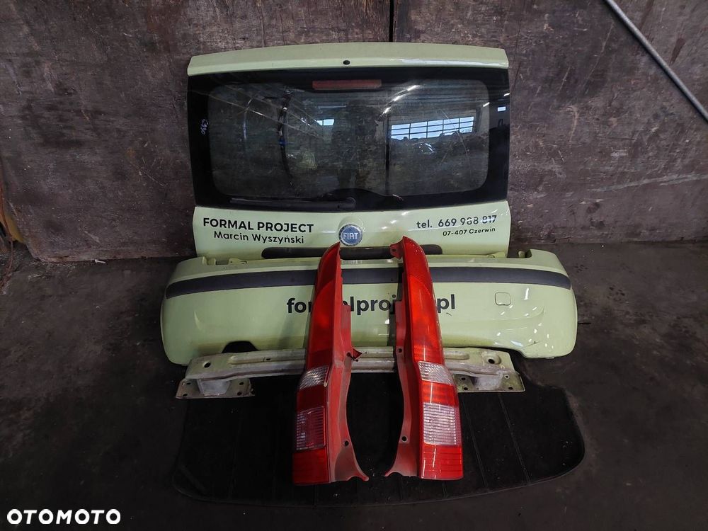 KOMPLETNY TYŁ FIAT PANDA II 733/A KLAPA BAGAŻNIKA ZDERZAK TYŁ LAMPY TYŁ - 1