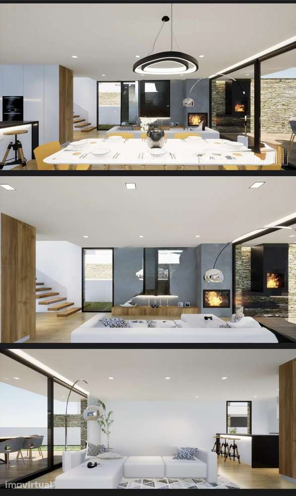 Moradia independente T4. Em construção-Arq Moderna. Terreno 1.537 m² - Grande imagem: 4/10