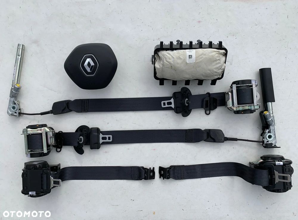 RENAULT KANGOO DESKA KONSOLA KOKPIT PULPIT PÓLKA PARAPET PODUSZKI POWIETRZNE KIEROWCY PASAŻERA  PODYUSZKA POWIETRZNA KURTYNA KURTYNY AIR BAG FOTELA W FOTEL SZYCIE AIRBAG PASY PAS NAPINACZE DOPINACZE NAPINACZ  DOPINACZ - 2