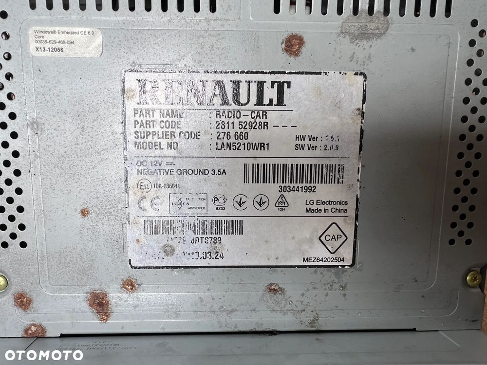 RADIO WYŚWIETLACZ EKRAN NAWIGACJI RENAULT CLIO IV 281152928R - 3