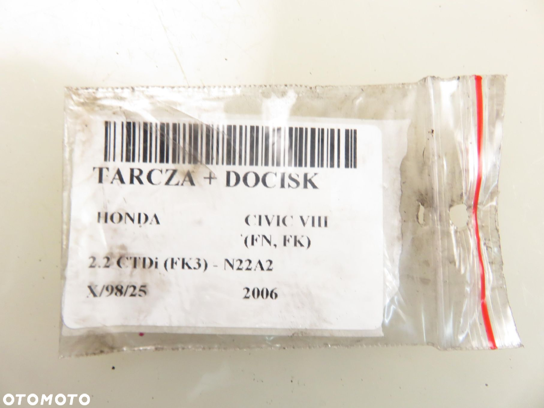 SPRZĘGŁO HONDA CIVIC VIII 2.2 CTDi  412276602 3024U5205 - 7