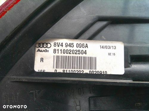 AUDI A3 SPORTBACK LED 12-17 PRAWA TYLNA LAMPA LED ORYGINAŁ 8V4945096A - 6