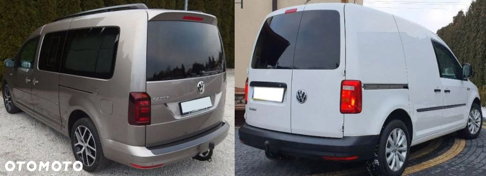 VOLKSWAGEN VW CADDY 3+4 hak holowniczy + MODUŁ + WIĄZKA + GNIAZDO 13PIN + ADAPTER 13/7P - 6