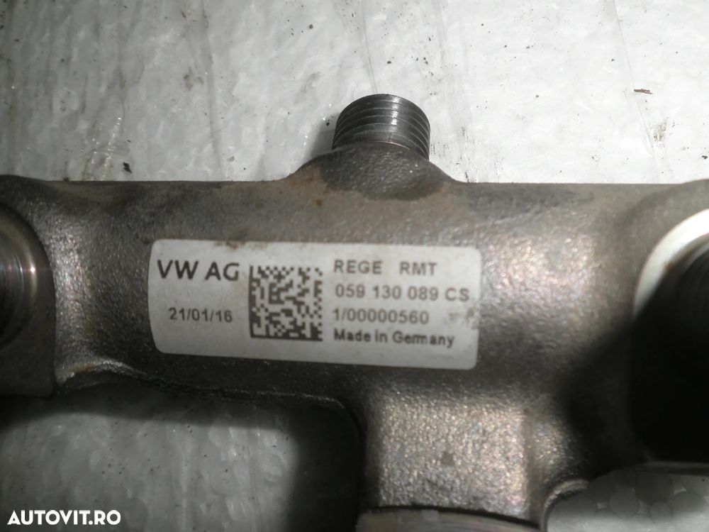 Rampa injectoare stanga / dreapta cu senzor Audi A6 C7 2016 3.0 TDI 059130089CS 04L906054 059130090CS 057130764AM - 2