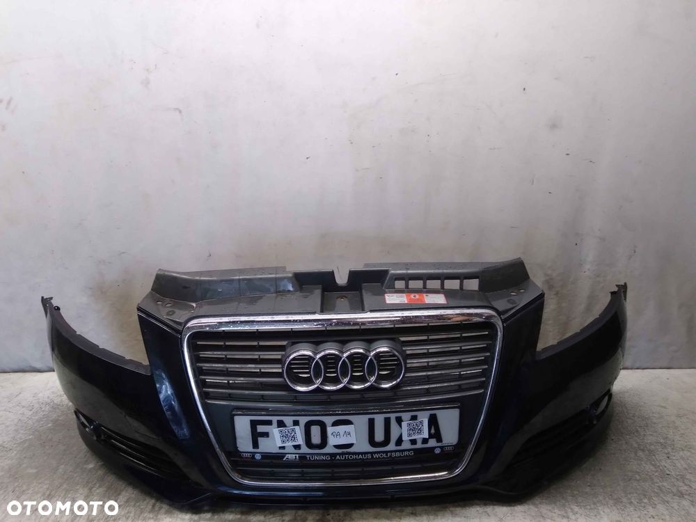 ^ ZDERZAK PRZÓD PRZEDNI AUDI A3 8P CABRIO DRUGI LIFT 2 FL LZ9Y CZARNY HALOGENY - 1
