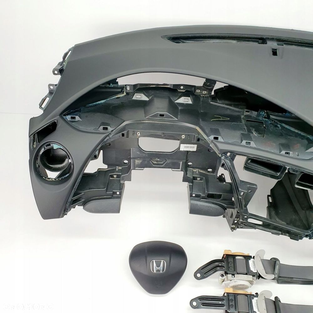 HONDA CIVIC 9 IX DESKA ROZDZIELCZA KONSOLA KOKPIT PULPIT PODUSZKI AIRBAG AIR BAG PASY KIT SET - 2