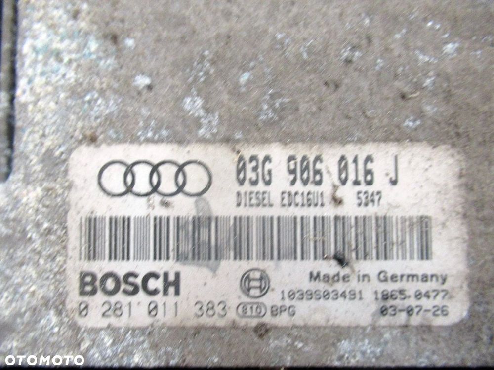 AUDI A3 8P 1.9 TDI MODUŁ STEROWNIK SILNIKA 03G906016J - 3