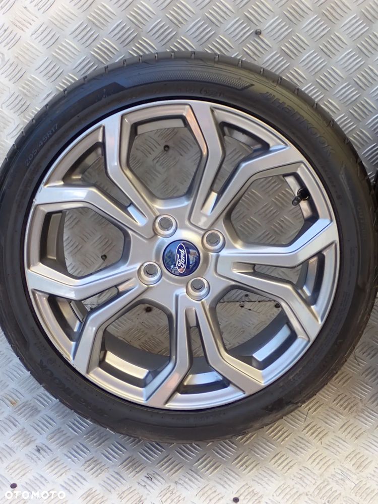 KOŁA FELGI ALUMINIOWE FORD  7JX17  ET 47,5  4X108  H1BJ-1007-D1A  H1BJ-1007-M1A Z OPONAMI LATO HANKOOK  205/45/17 - 4